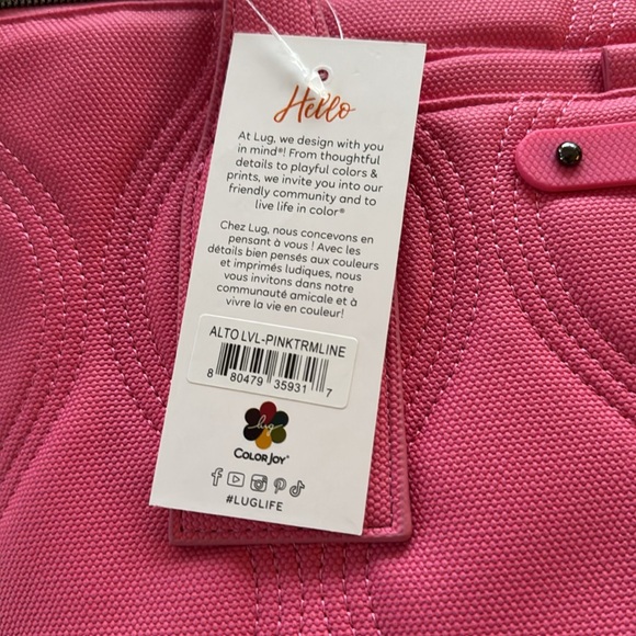 Lug ALTO LVL, PINK TOURMALINE, NWT - Picture 3 of 10